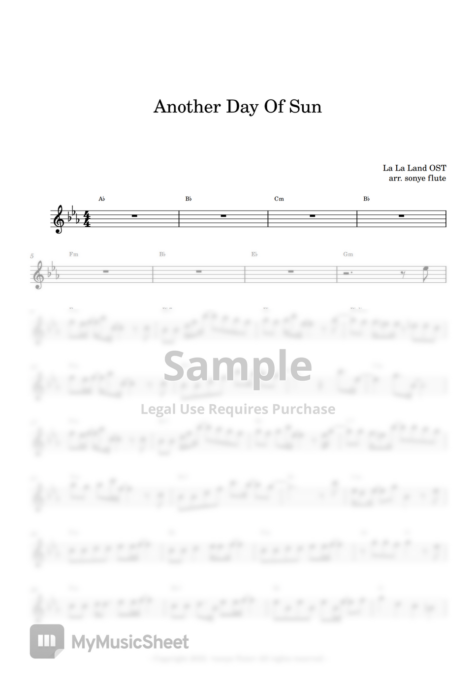 la-la-land-ost-another-day-of-sun-flute-sheet-music-notenblatt