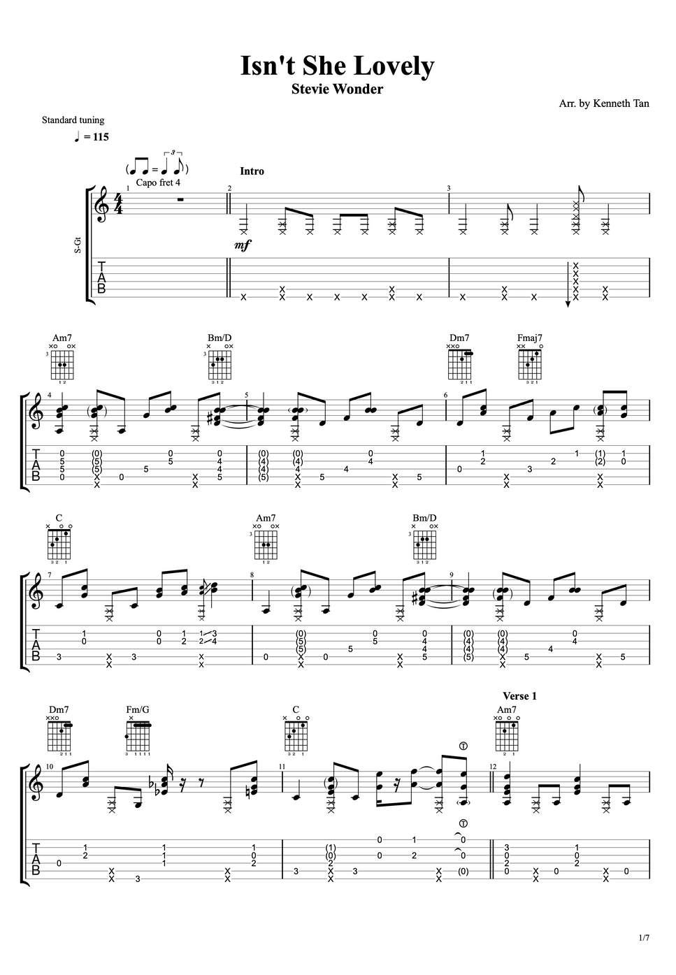 Stevie Wonder Isn t She Lovely Fingerstyle Guitar stevie-wonder-isn-t-she-lovely-fingerstyle-guitar