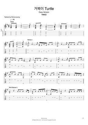 Twice Turtle Easy 2 10 By Nzjonosong Sheet Music