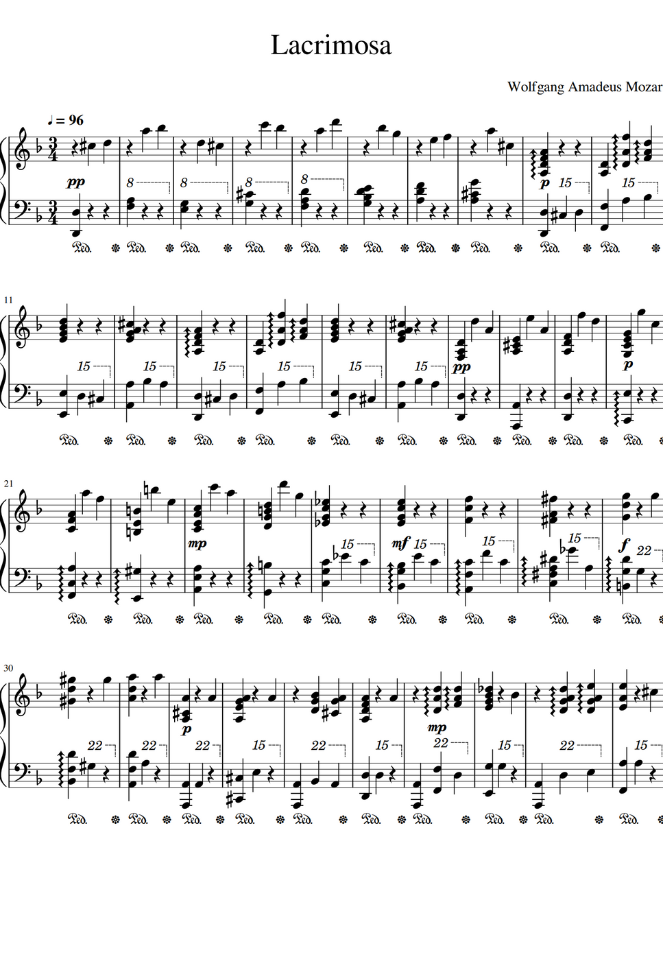 Mozart Lacrimosa By Potter Jayan 