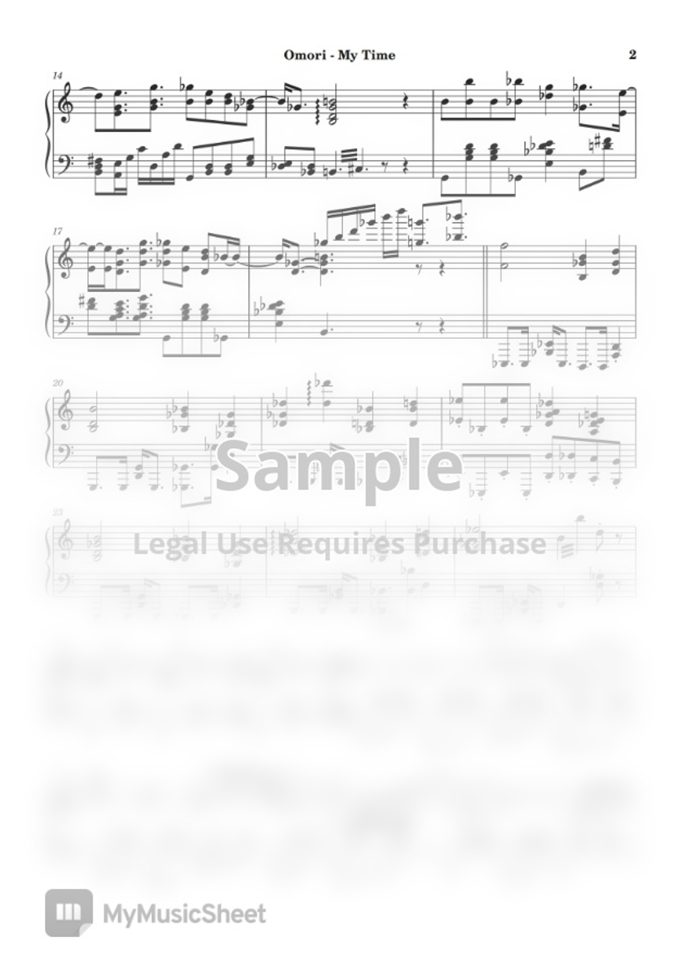 Bo En My Time by An Unexpected Piano Sheet Bo En My Time by An Unexpected Piano Sheet