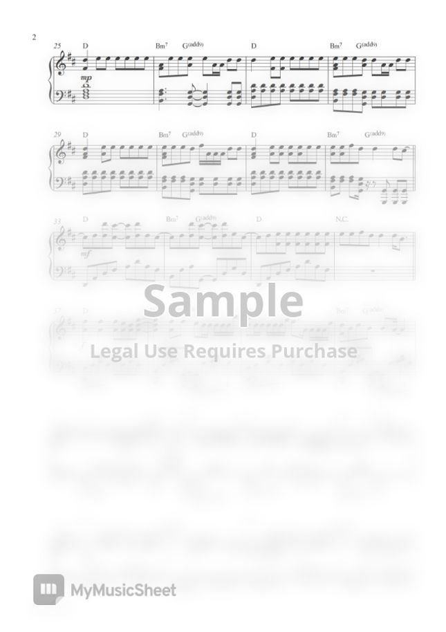 Charlie Puth, Jung Kook of BTS - Left and Right (Special Price $2. Limited!) by Pianella Piano
