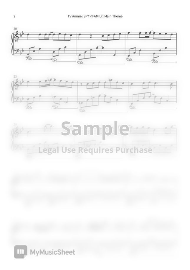 SPY×FAMILY ミックスナッツ / Mixed Nuts (Official髭男dism) by Yu_OBC wind Sheet