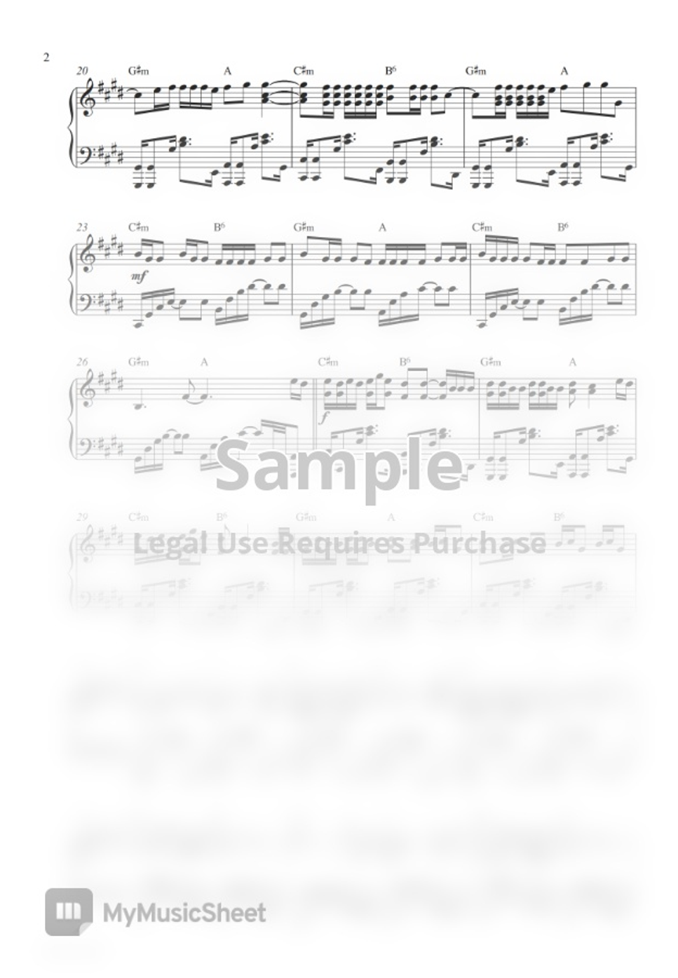 Alec Benjamin Let Me Down Slowly (Piano Sheet) Sheet by Pianella Piano