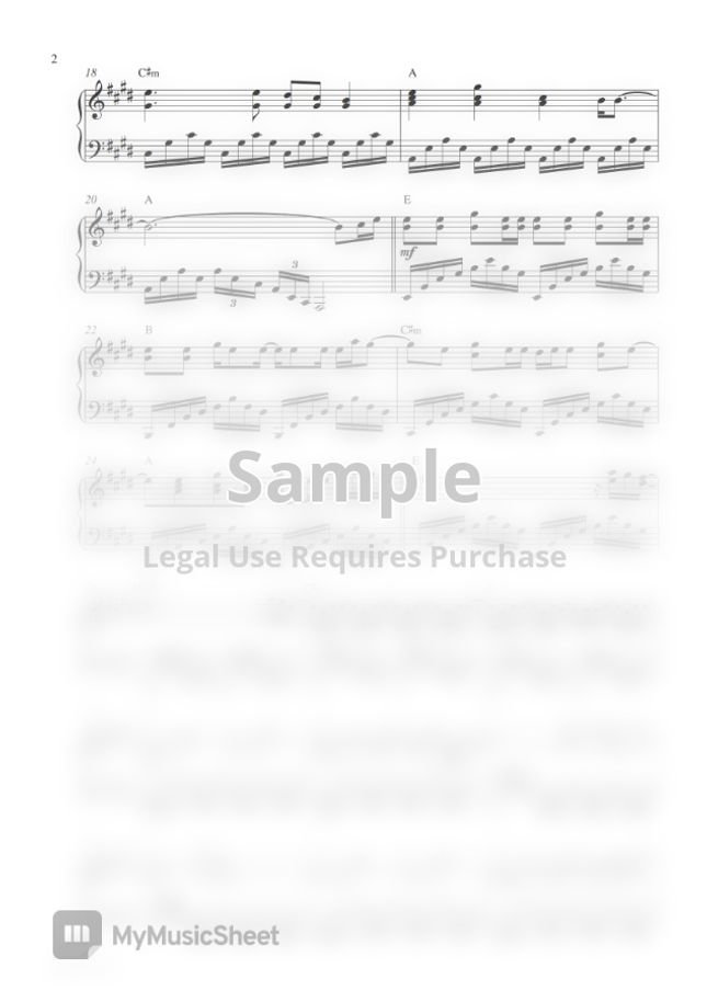 Taylor Swift - This Love (Piano Sheet) by Pianella Piano Sheet Music