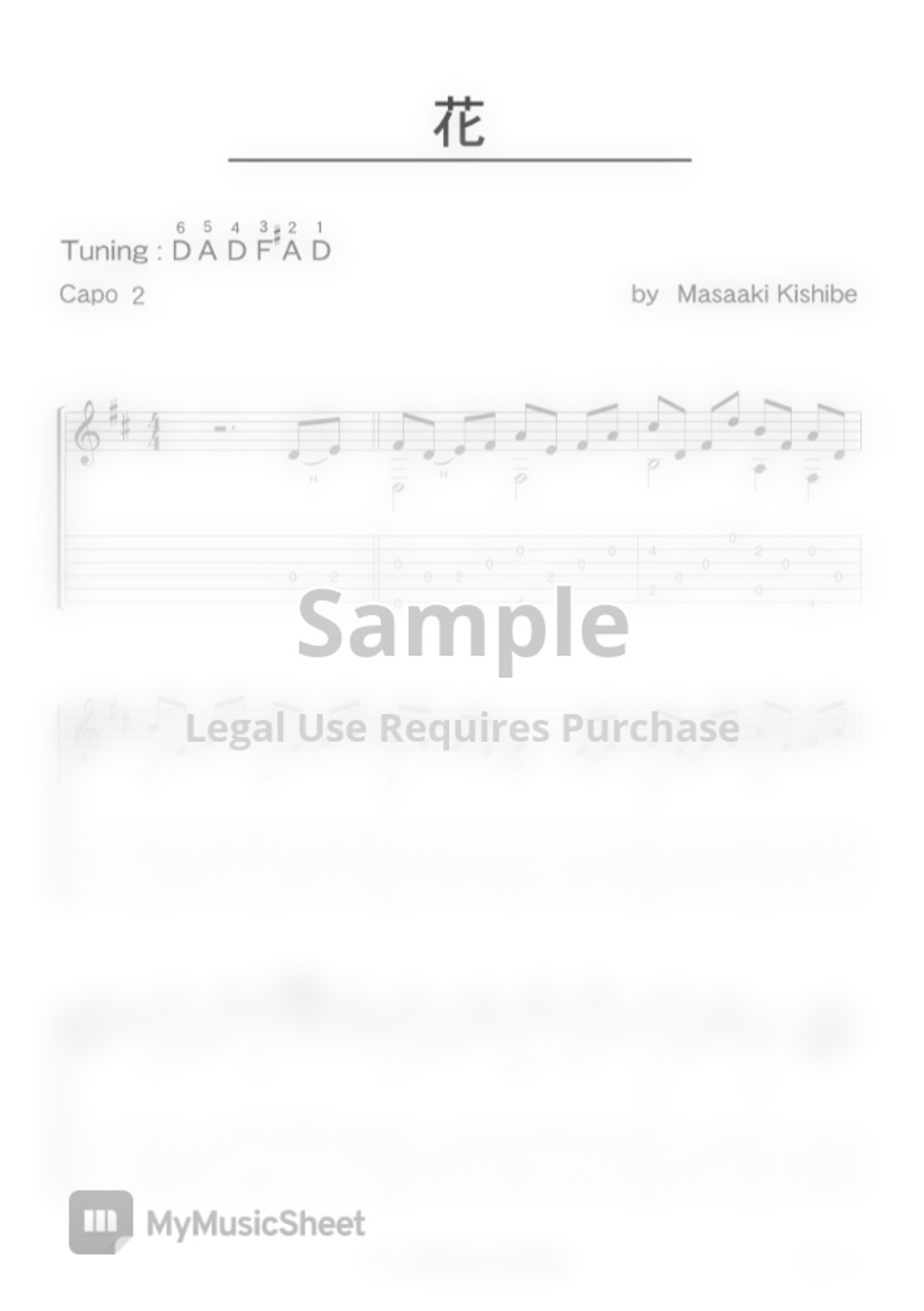 Masaaki Kishibe Hana By Masaaki Kishibe Partitura masaaki-kishibe-hana-by-masaaki-kishibe-partitura