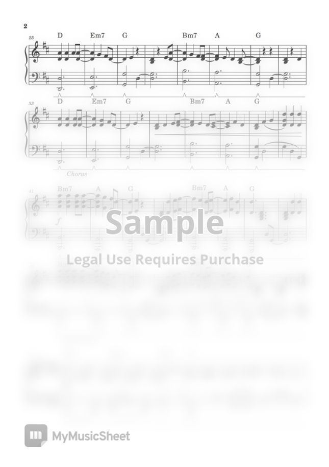 Goo Goo Dolls IRIS (PIANO SHEET) by John Rod Dondoyano Sheet Music