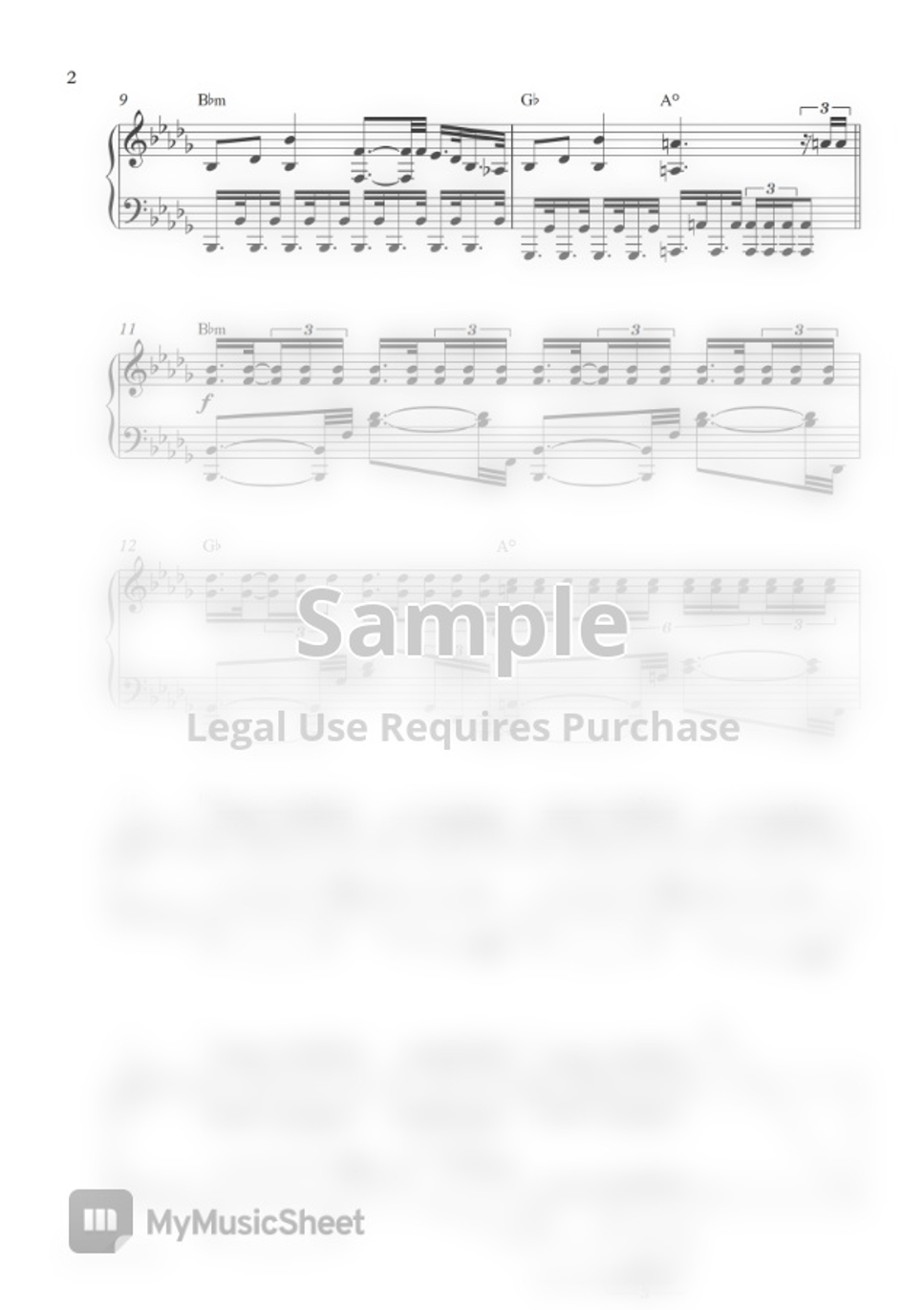 Imagine Dragons Believer (Piano Sheet) by Pianella Piano Bản nhạc