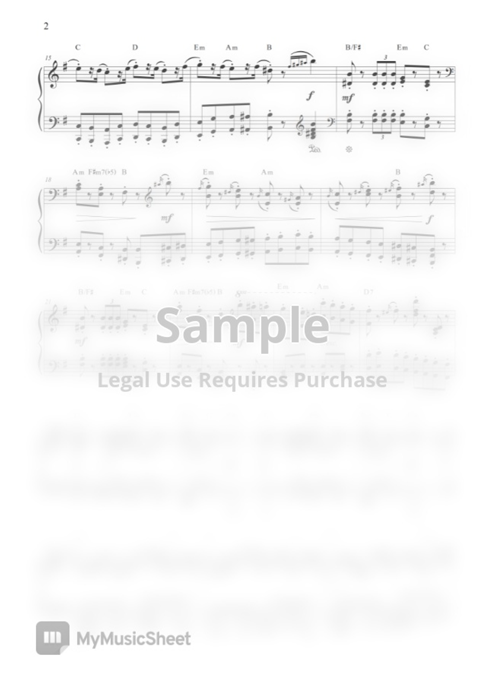 Tchaikovsky The Nutcracker Suite March by CANACANA family Partitura