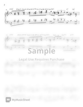 Jimmy Van Heusen Polka Dots Moonbeams Advanced Reharm By Miwha Sheet Music