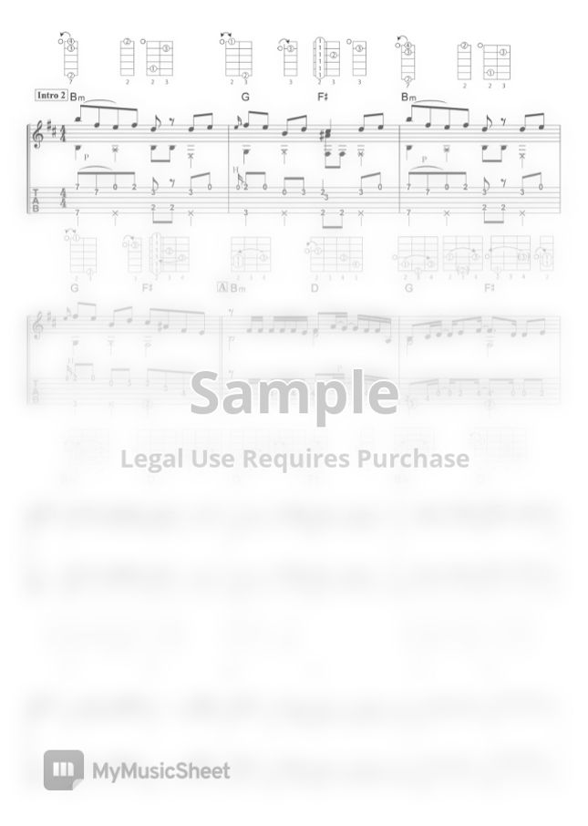 King Gnu Prayer X by Kosuke Kawaguchi Sheet Music