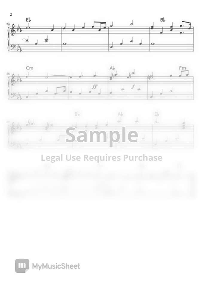 Waktu Tuhan Piano Sheet NDC Worship - Waktu Tuhan by Fx_licia Pianocover Sheet