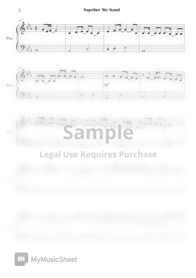 The Boss Baby 2 Together We Stand (Easy Piano) Sheet Music