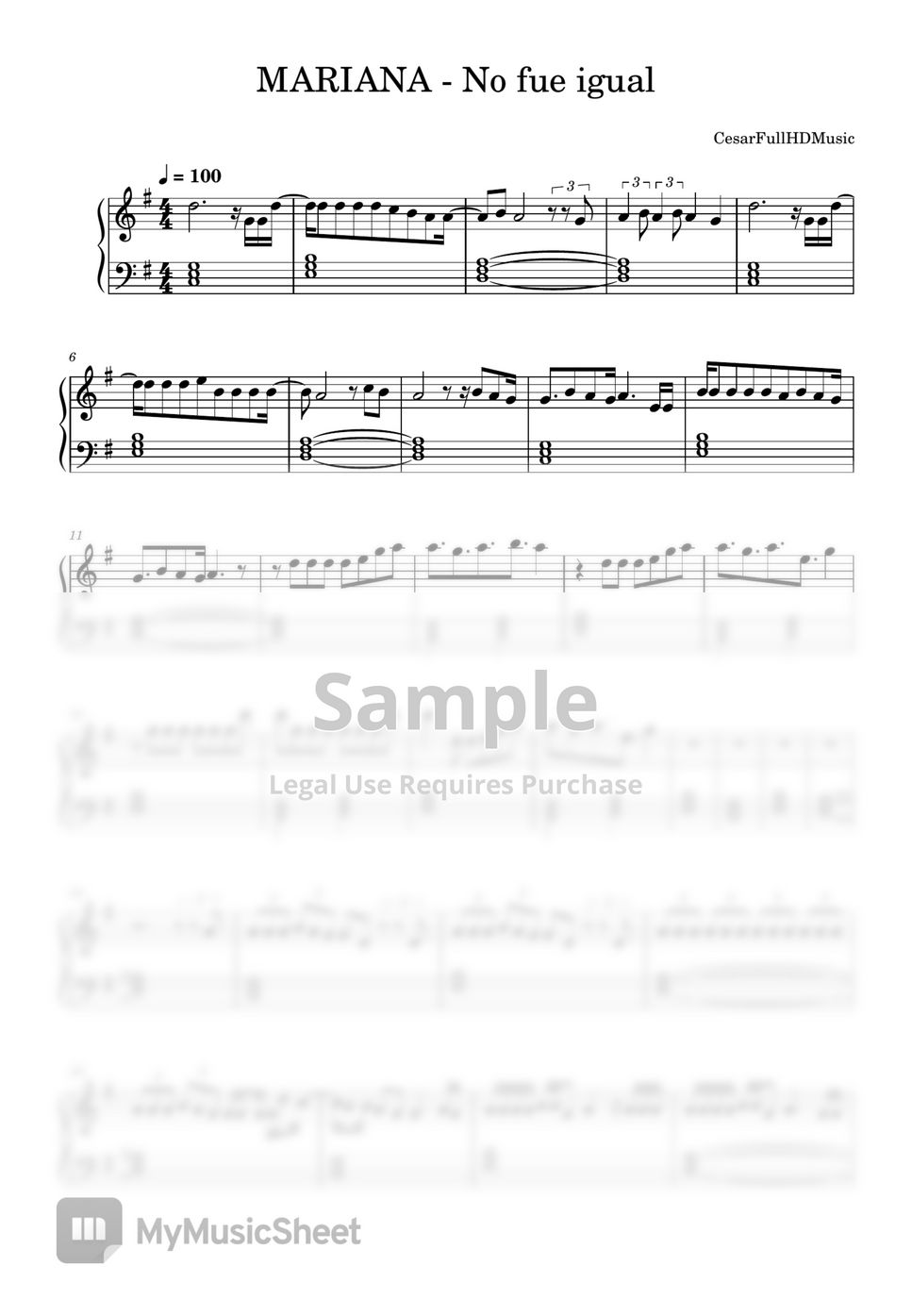 MARIANA No fue igual แผ่น