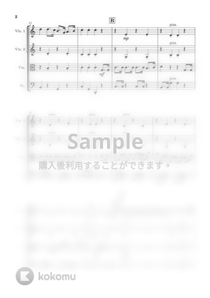 幸せなら手をたたこう 弦楽四重奏 By Cellotto楽譜 幸せなら手をたたこう 弦楽四重奏 By Cellotto楽譜