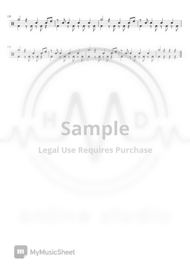 Minutes Til Midnight Gospel Of The Throttle Drum By Hmd Online Studio Sheet