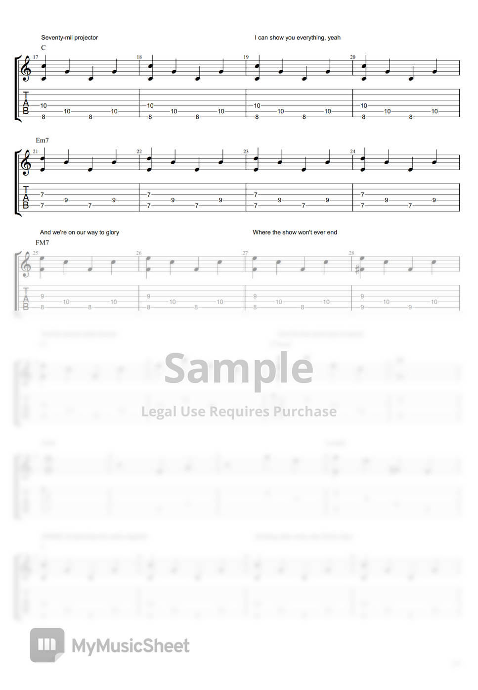 Rex Orange County Pluto Projector (Full Song Plucking + Chords) by