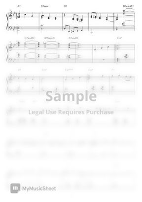 久石譲 人生のメリーゴーランド Jazz Ver By Piano Score Sheet Music