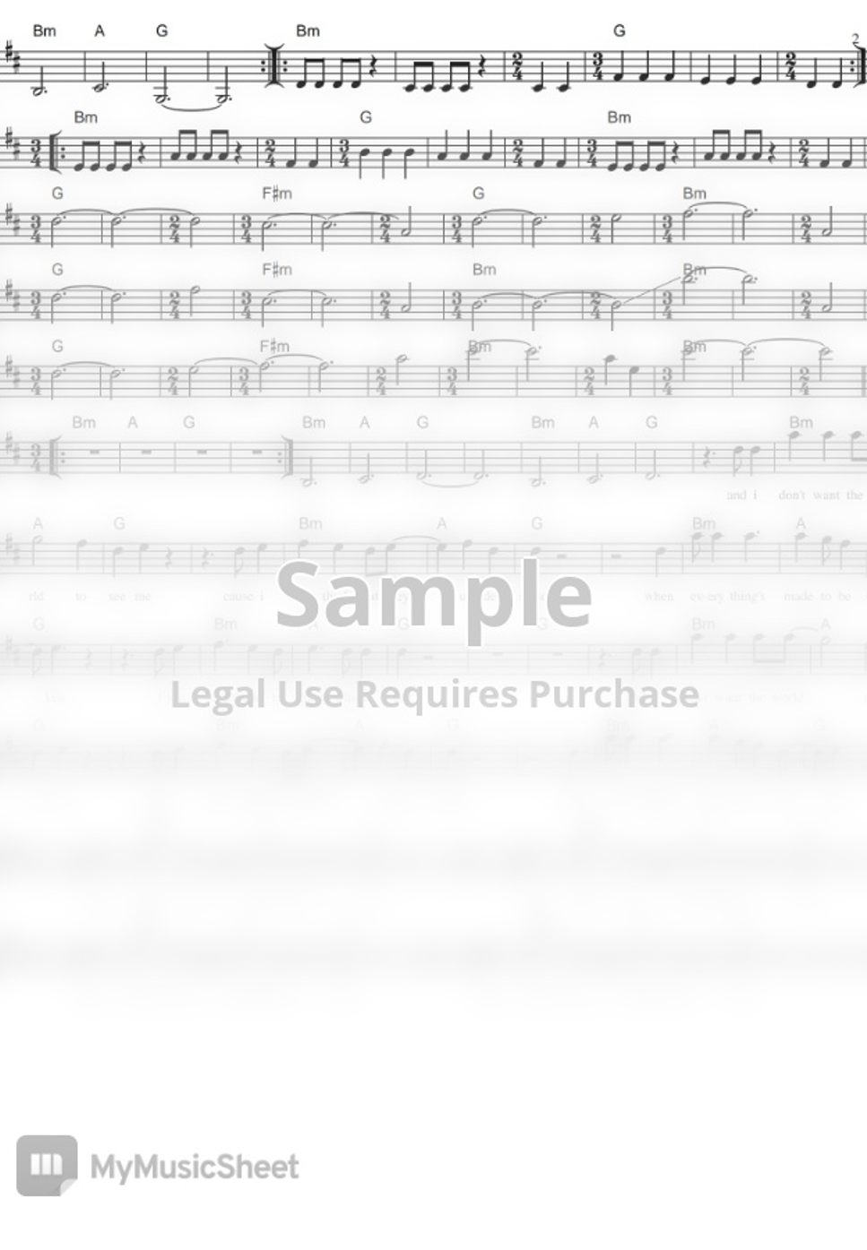 IRIS, GOO GOO DOLLS VIOLIN COVER WITH SHEET MUSIC نوتة