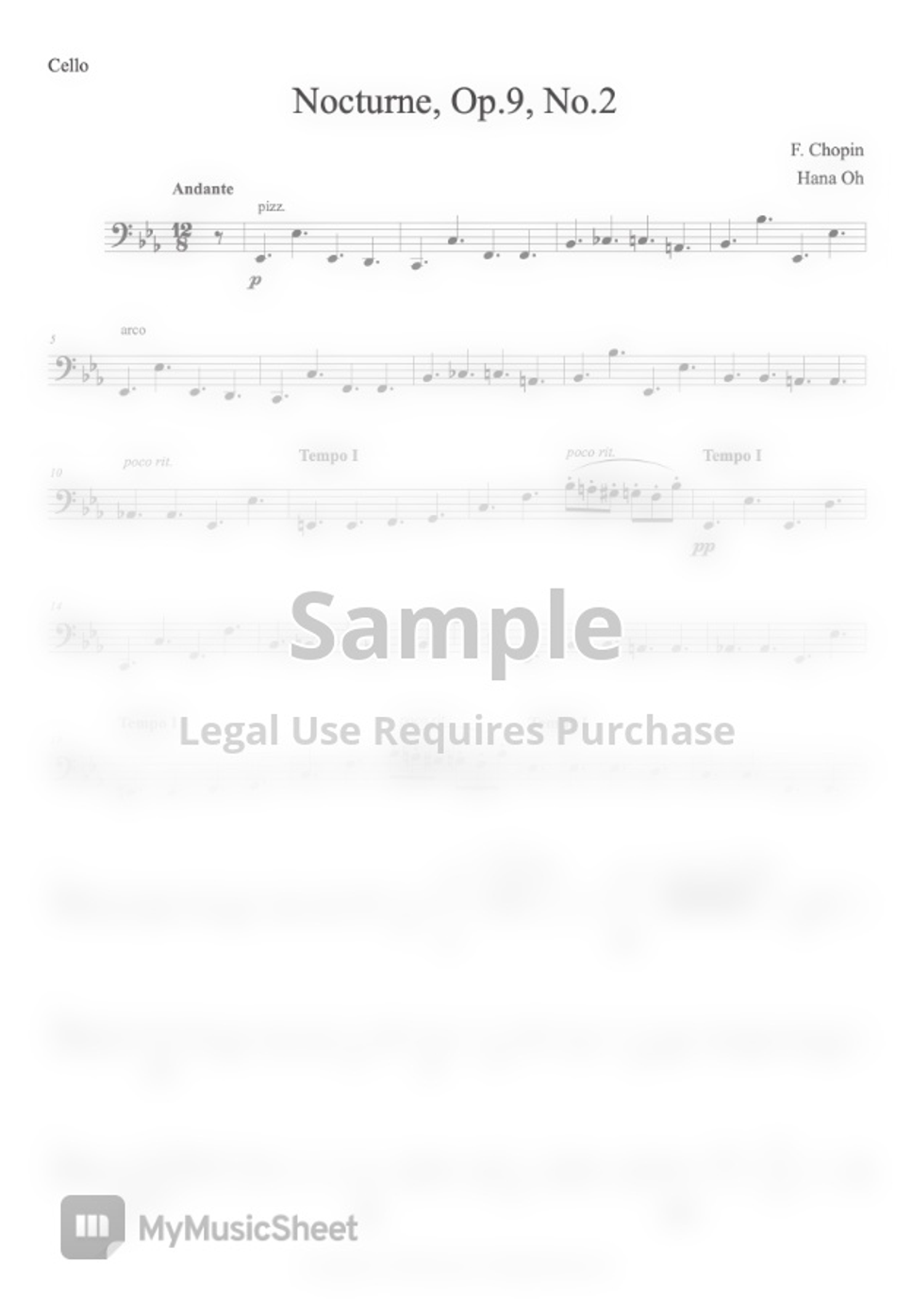 Chopin Nocturne Op 9 No 2 Quartet Báº N Nháº C By Hana Oh Bell