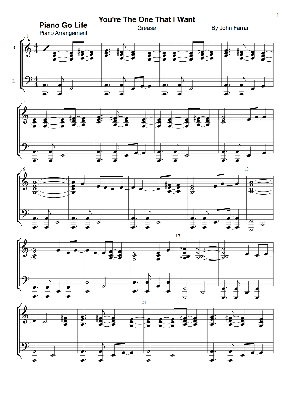 grease-you-re-the-one-that-i-want-by-piano-go-life