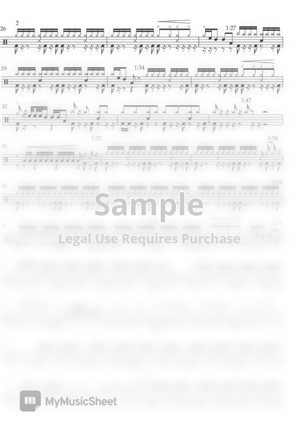 Christopher Cross Sailing (DRUM Score) Hoja by WooJin Jung