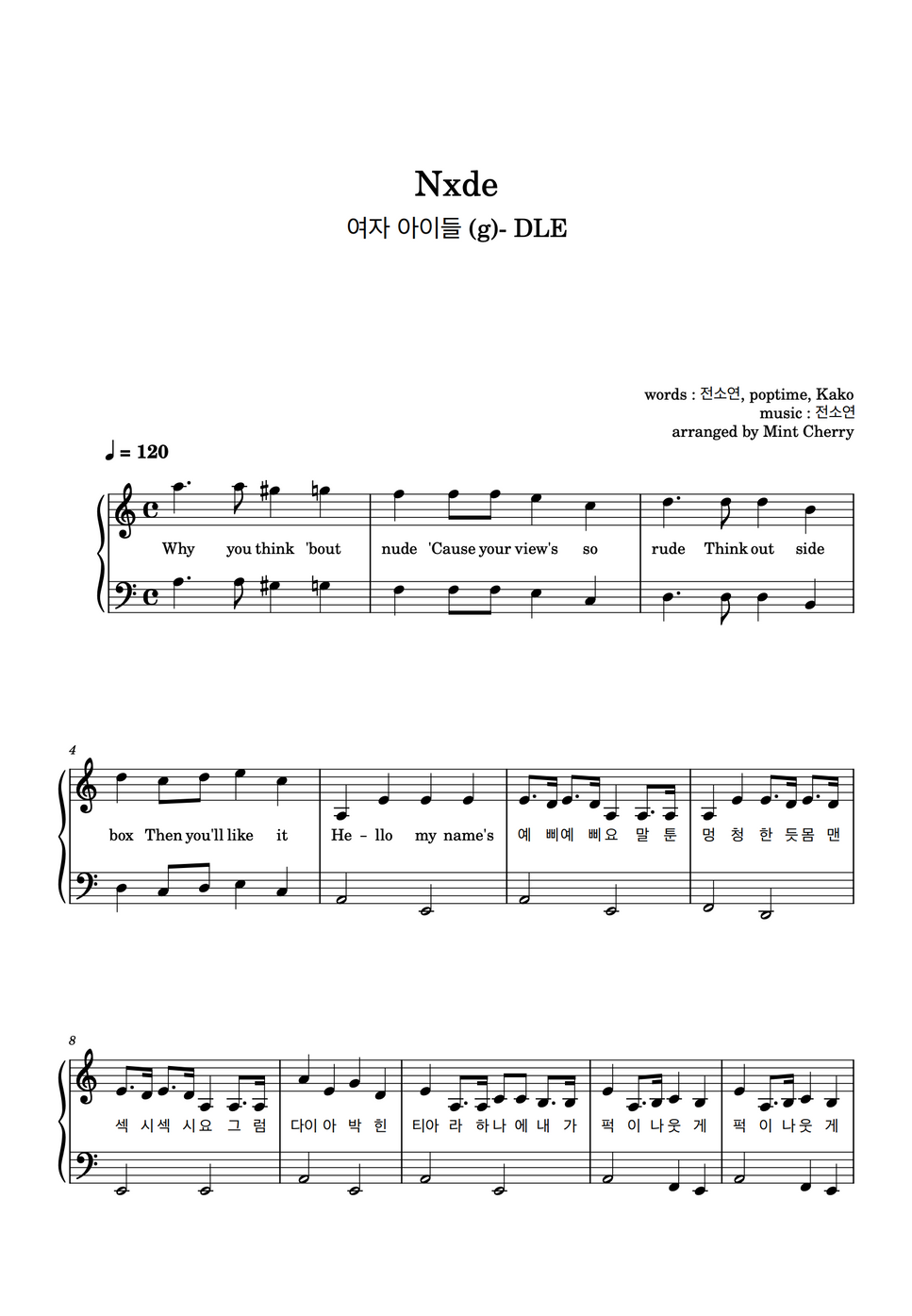Gidle nxde (with MR) by Mint Cherry Spartito