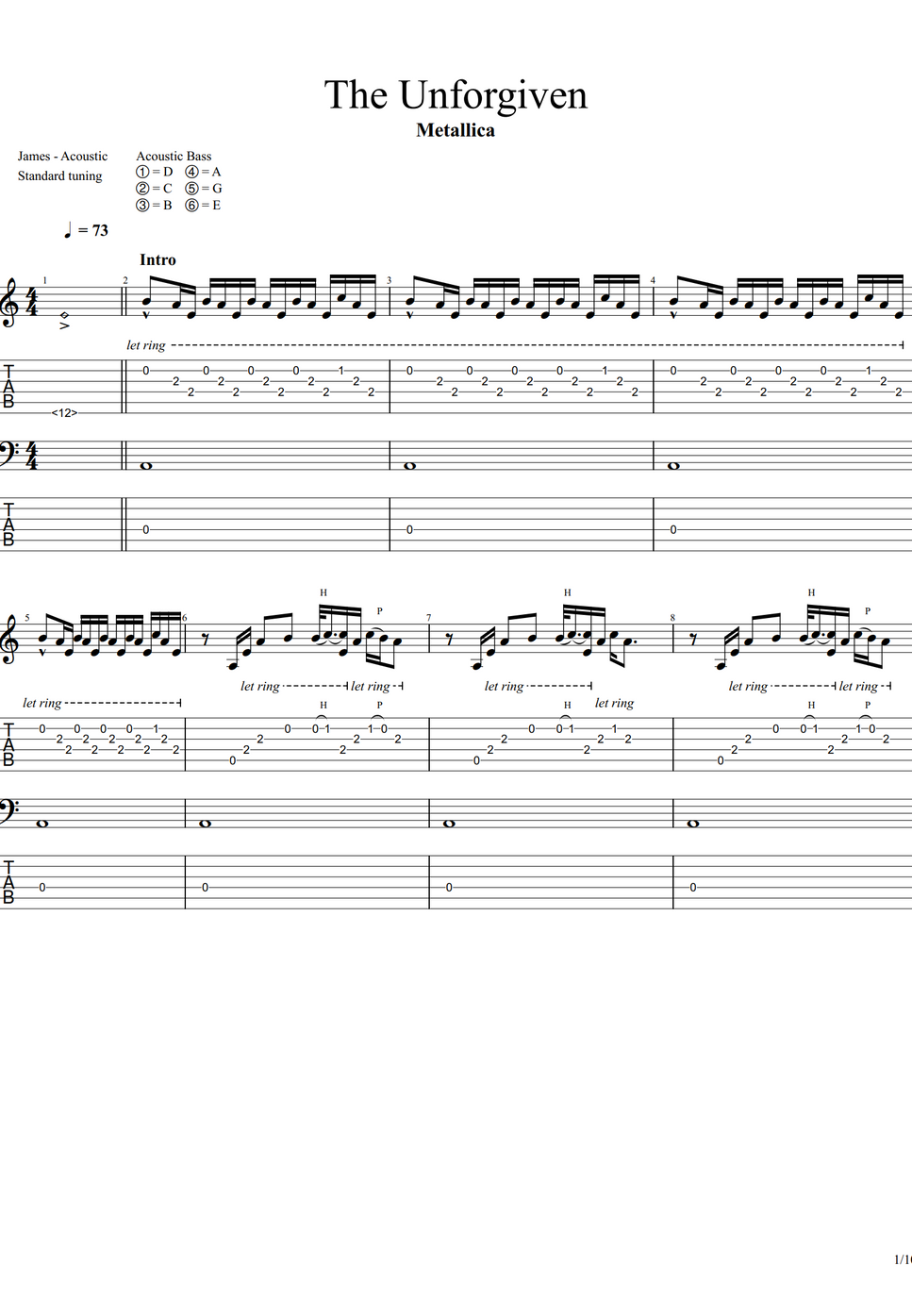 Metallica TAB by Ivan