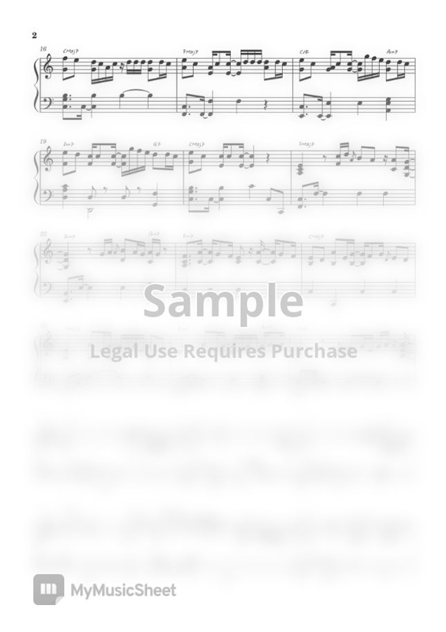 Justin Bieber(ft.Daniel Caesar,Giveon) Peaches by bearhand Sheet Music