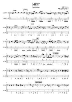 Suchmos Mint ベース Tab By Taruo S Bass Score Tab 楽譜