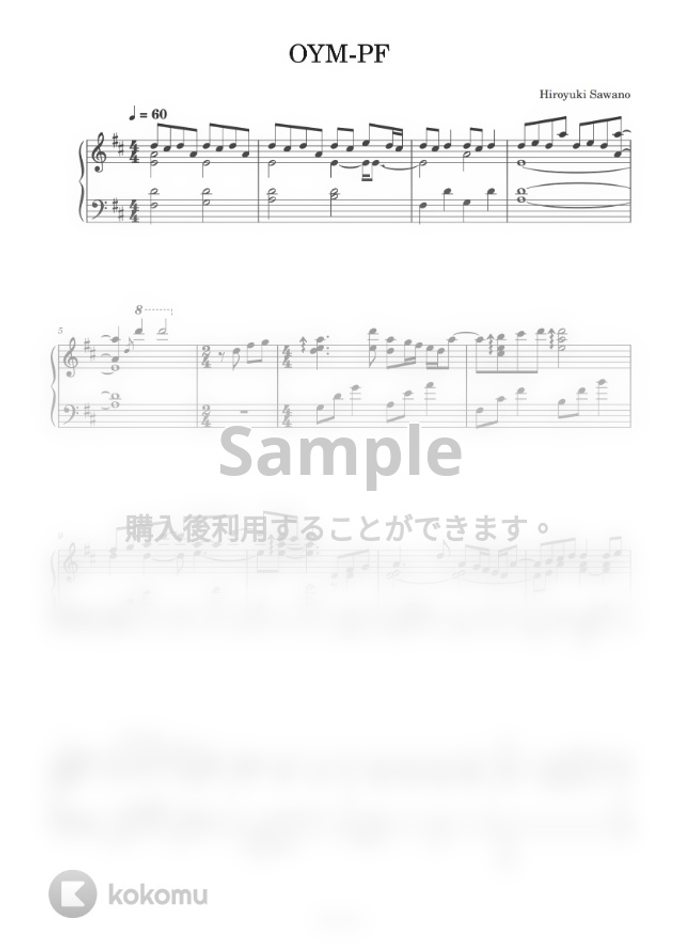 澤野 弘之 Oym Pf Mobile Suit Gundam Unicorn Re 0096 By Kenban Sheet