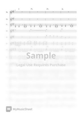 四月は君の嘘 光るなら バンドスコア By 二次元楽譜製作所 Tab Sheet Music