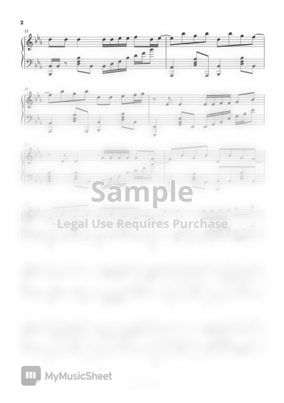 Piano Suit Pastlives by Piano Suit Partition musicale