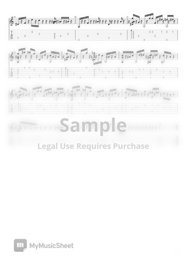 神はサイコロを振らない 泡沫花火 Utakata Hanabi Kami Ha Saikoro Wo Huranai By Toma Tab Sheet