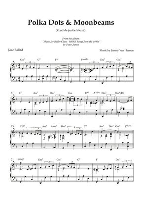 Frank Sinatra Polka Dots Moonbeams Rond De Jambe By Peter James Sheet Music