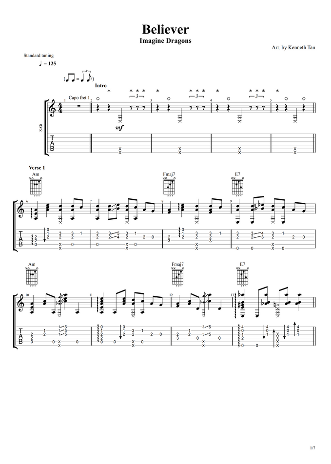 believer fingerstyle