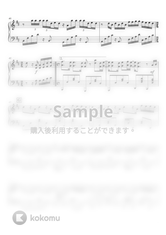 Tani Yuuki - W/X/Y (ピアノソロ / 中級) by SuperMomoFactory楽譜