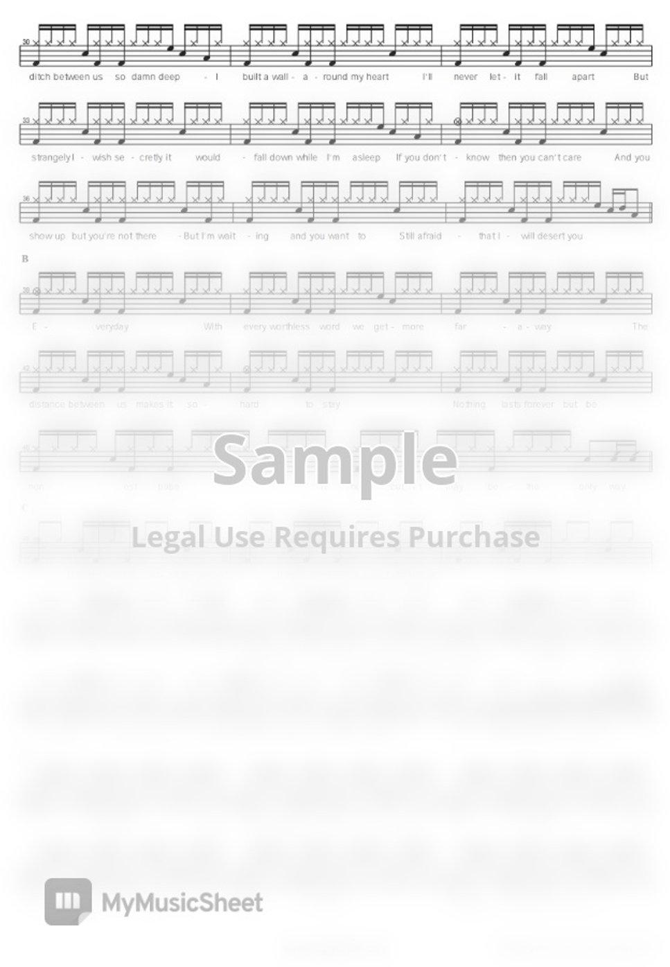 Maroon5 Nothing Lasts Forever Sheet By COPYDRUM lynette-zang-usa-nothing-lasts-forever-youtube
