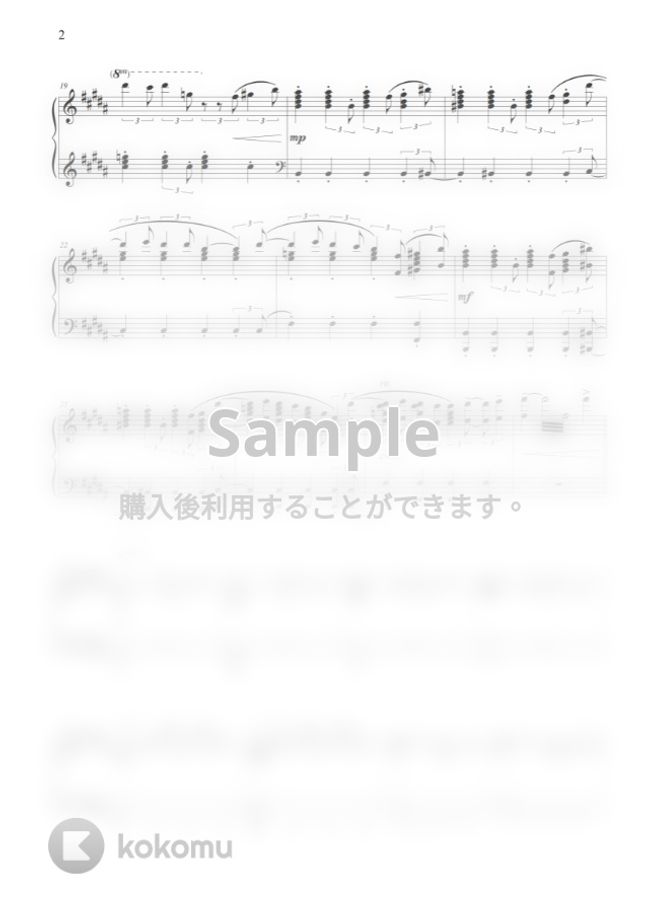 JVKE this is what falling in love feels like by THIS IS PIANO楽譜