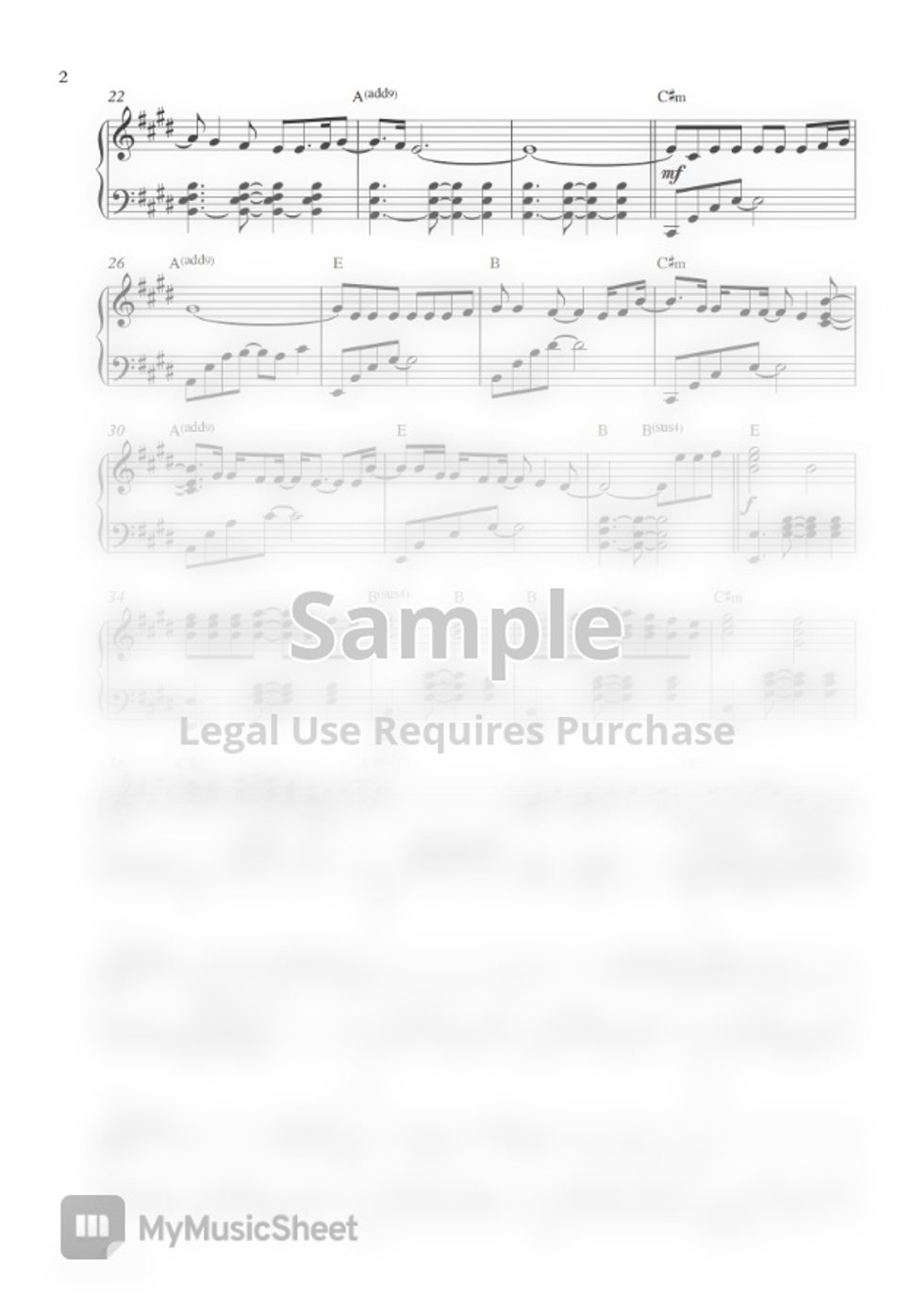 Ed Sheeran Photograph (Piano Sheet) by Pianella Piano Partitura