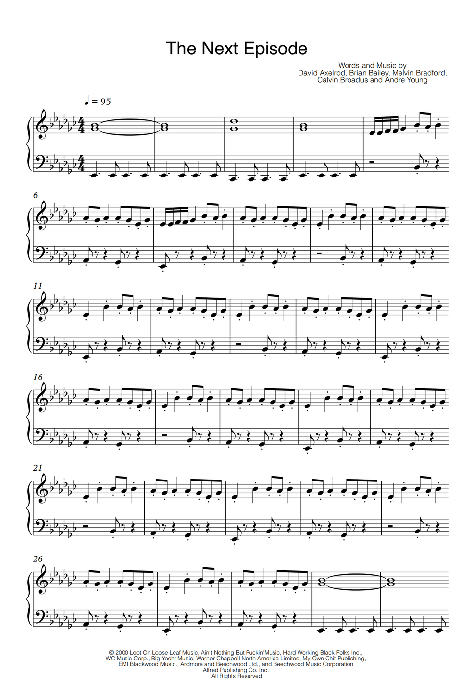 Dr. Dre ft Snoop Dogg The Next Episode [Easy+Midi] by SlowEasyPiano Sheet