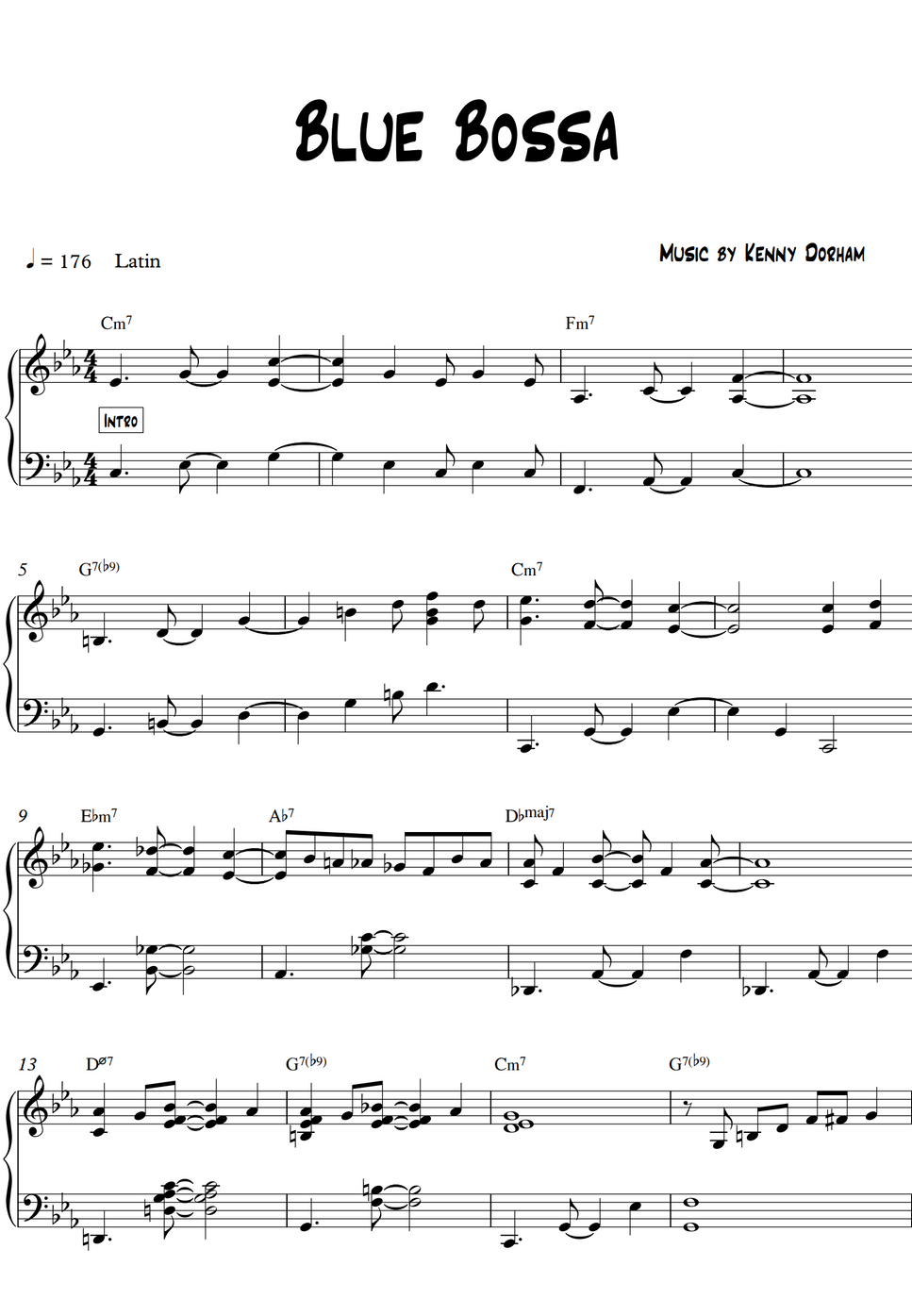 Kenny dorham blue bossa by miwha 