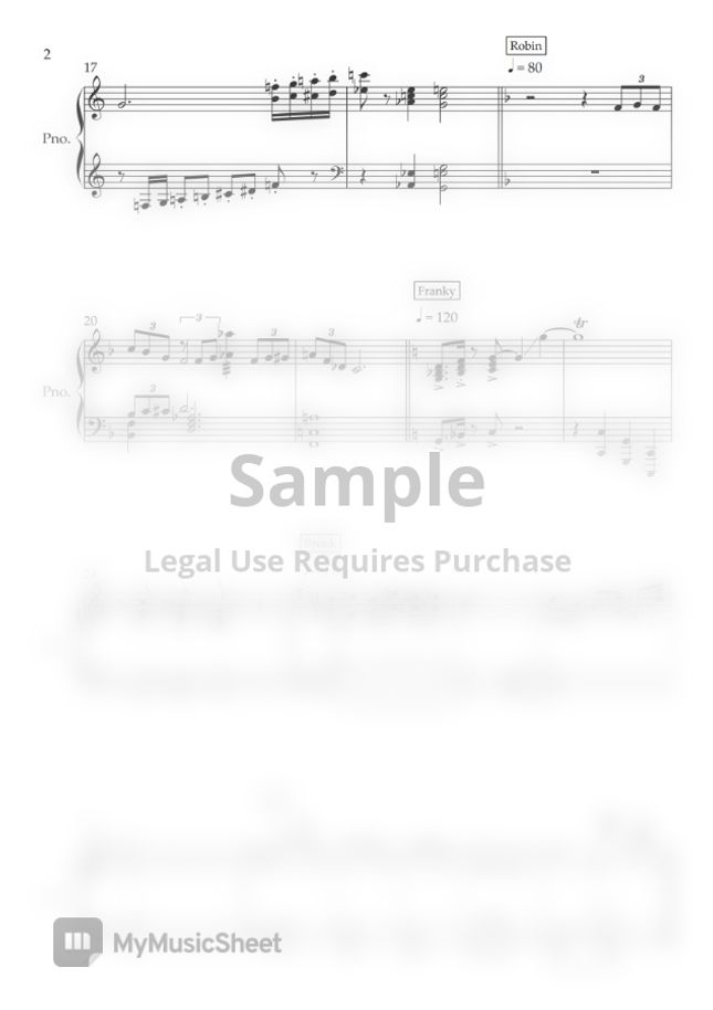 One Piece Character Commercial Break by Michael Anthrak Sheet Music