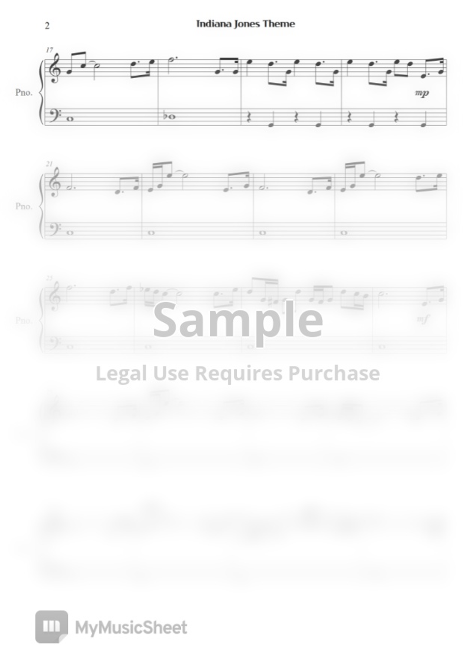 John Williams Indiana Jones Theme (Raiders of the Lost Ark) (Easy
