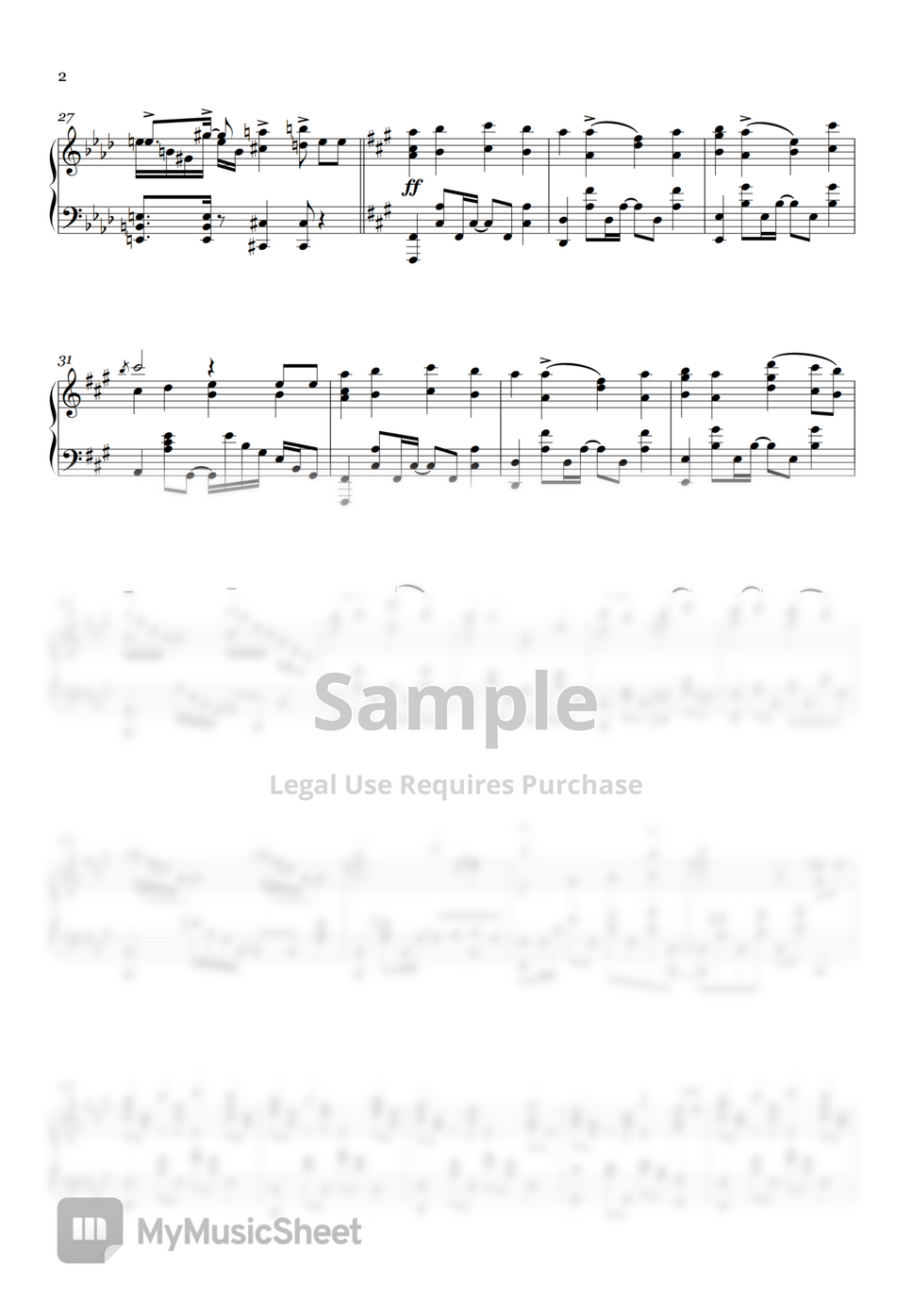 Sayuri Tower of Flower Sheet by tonu piano