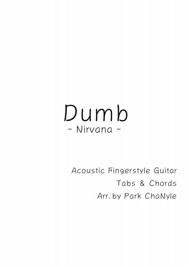 Nirvana Dumb by Park ChaNyle tab Sheet Music