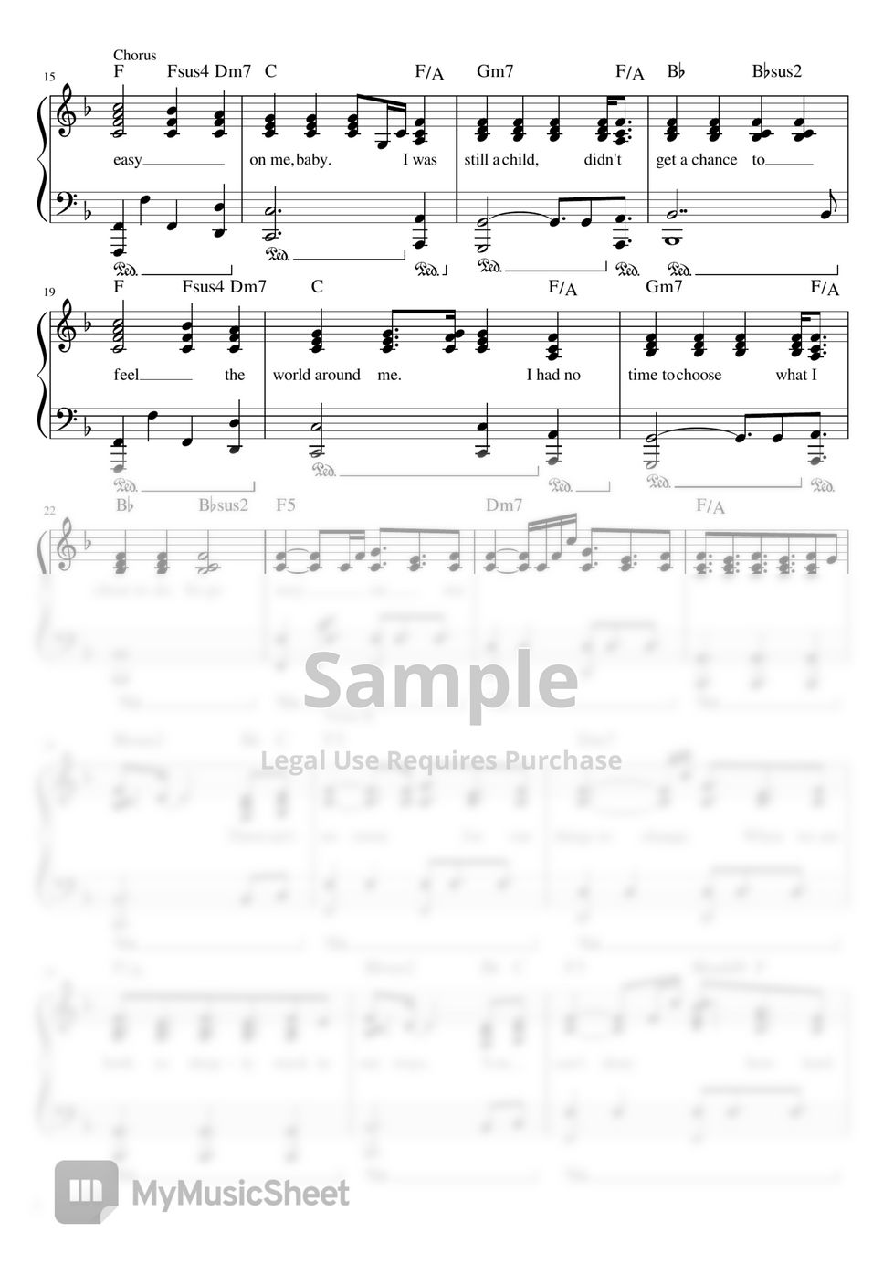 Adele Easy on me แผ่น by Adele