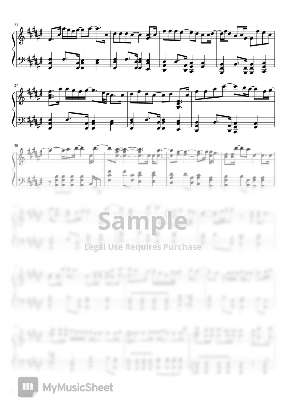 [Flower of Evil OST] Lim Yeon In my Heart (Solo Piano) 악보 by SOI