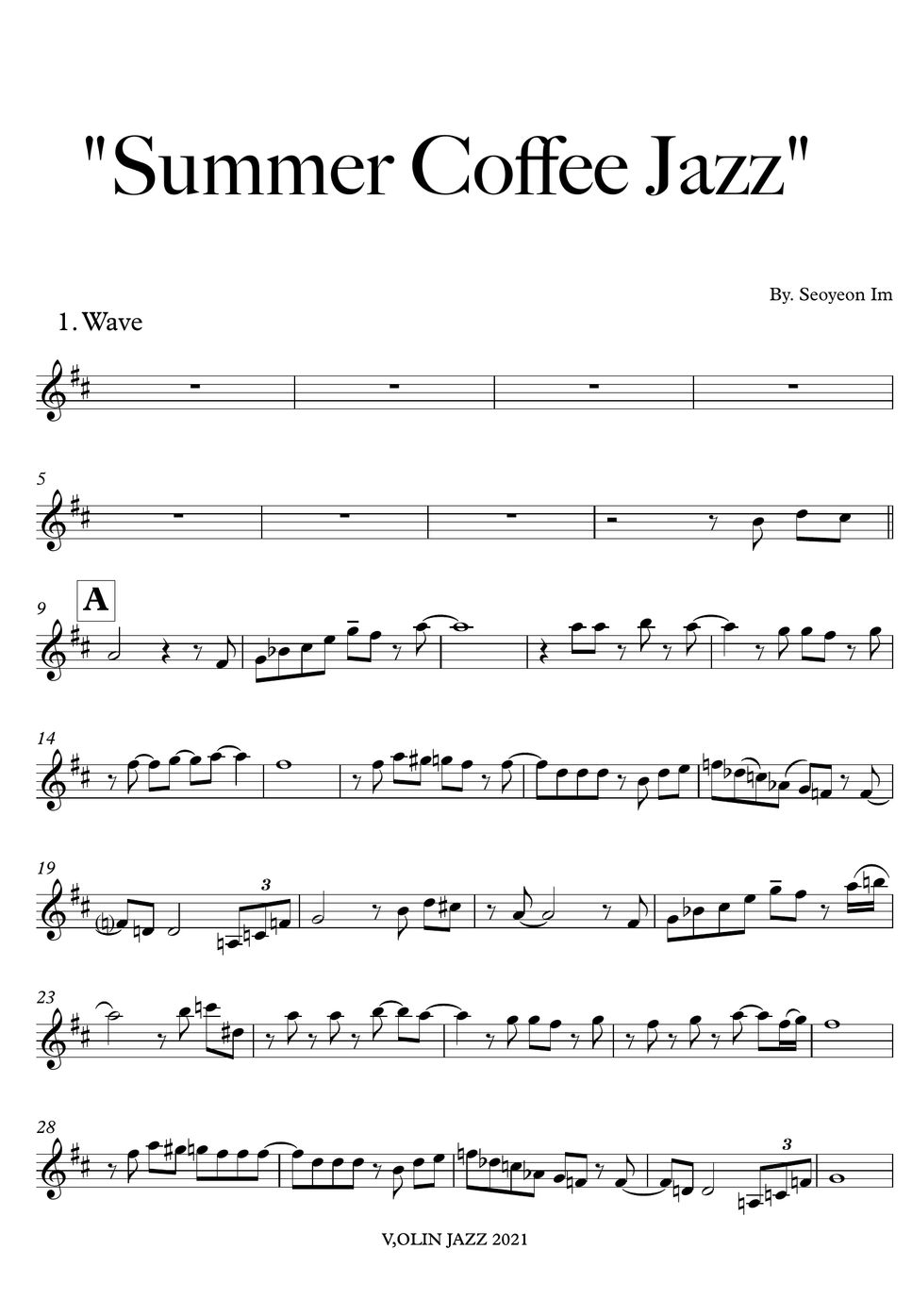 Coffee Jazz Wave / There will be never another you / on the Sunny