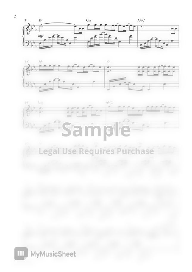 BTS Spring Day (Piano Sheet) by Pianella Piano Sheet Music
